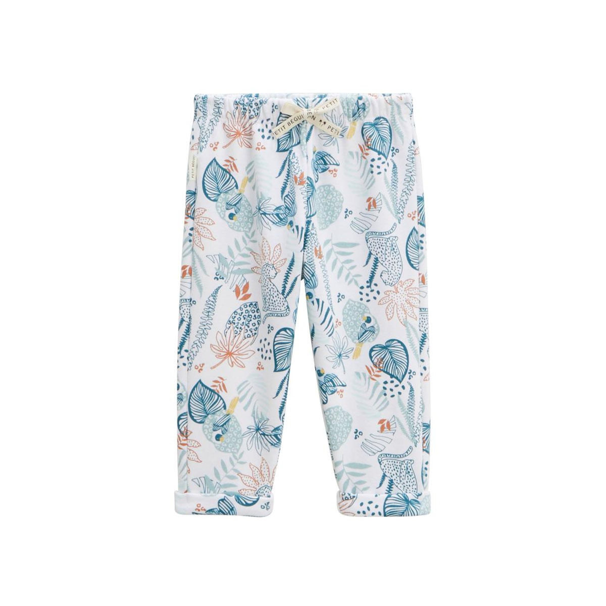 Petit Béguin Ensemble bébé sweat-shirt à capuche et pantalon en molleton Roméo