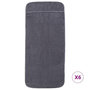 Voir la diapositive 3 : VIDAXL Serviettes de plage 6 pcs anthracite 60x135 cm tissu 400 GSM