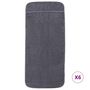 Voir la diapositive 3 : VIDAXL Serviettes de plage 6 pcs anthracite 60x135 cm tissu 400 GSM