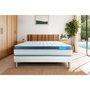 Voir la diapositive 2 : BODYCARE Ensemble 160x200 matelas BodyFit à mémoire de forme + sommier kit blanc