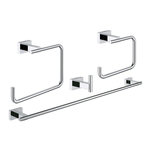Grohe Pack accessoires 4 en 1 ESSENTIALS CUBE GROHE 40778001 - chrome