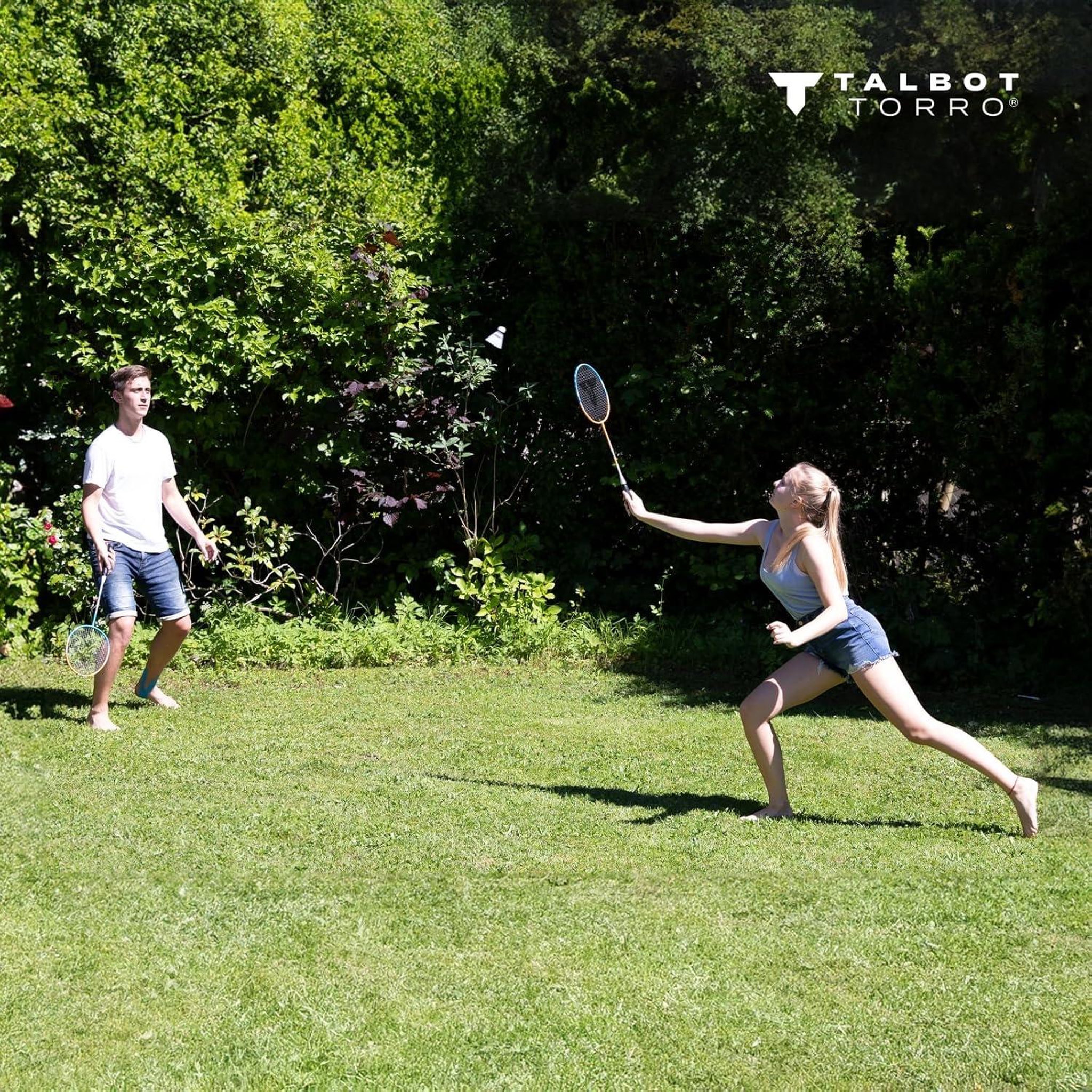 Voir la diapositive 6 : SCHILDKRÖT FUN SPORT Talbot Torro - Kit de Badminton 2 attackers