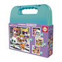 Voir la diapositive 1 : EDUCA Malette puzzles progressifs - EDUCA - SuperKitties - 12+16+20+25 pieces