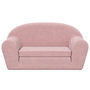 Voir la diapositive 3 : VIDAXL Canape-lit pour enfants 2 places rose peluche douce