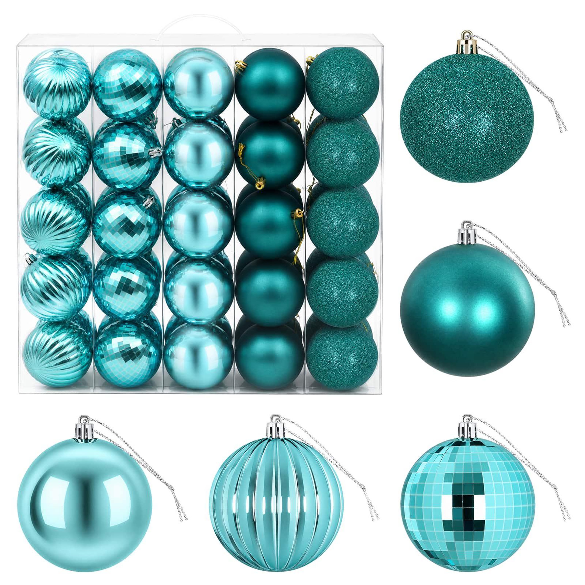 VIDAXL Ensemble de boules de Noël 50 pc Vert Diam. 8 cm Polystyrene