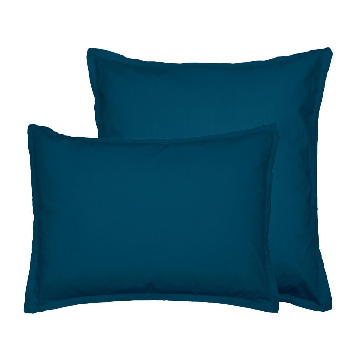 Sensei Maison Lot de 2 taies d'oreiller en flanelle de coton KLAPPEN