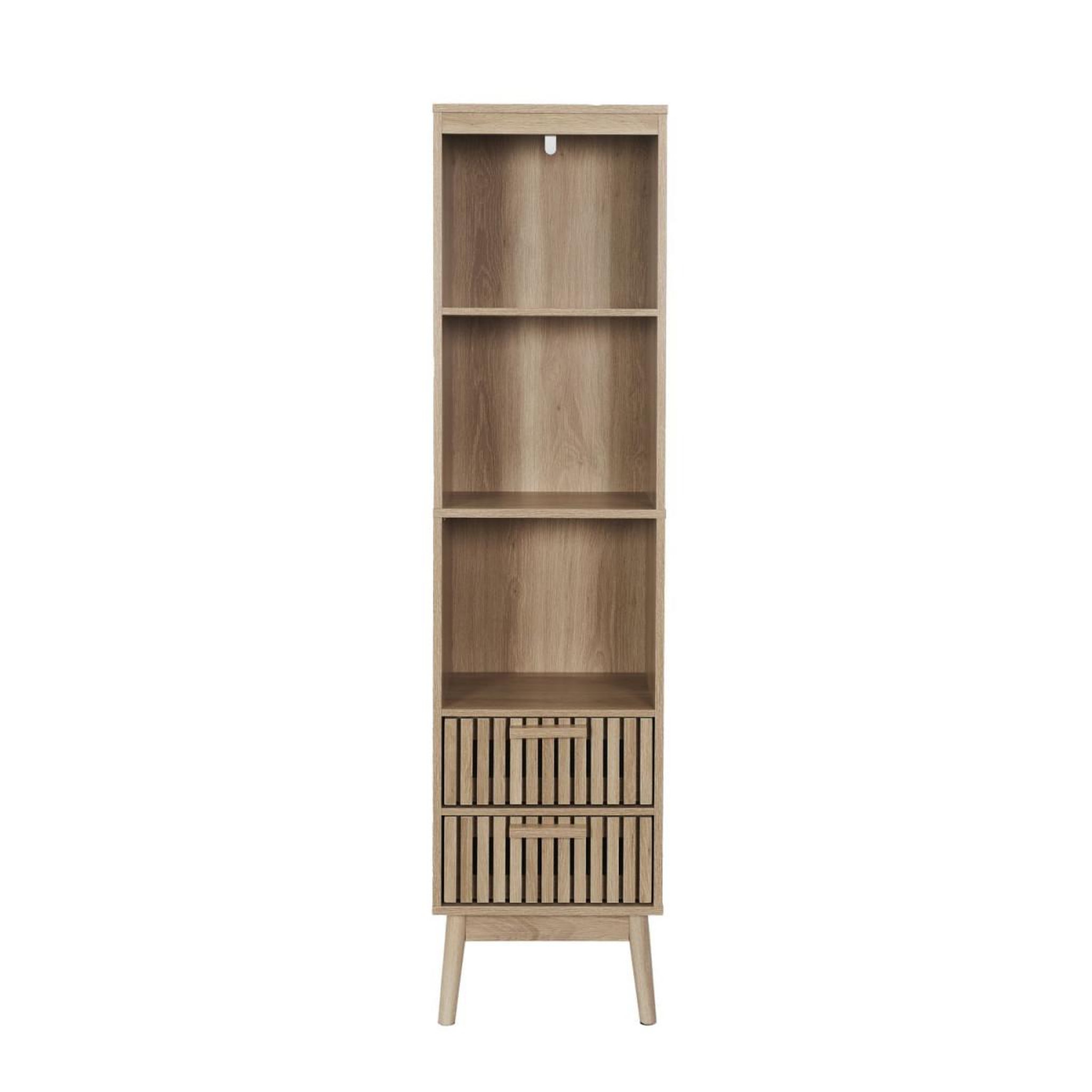 Voir la diapositive 2 : The Home Deco Factory Colonne de salle de bain  klaus  160cm marron