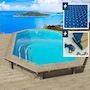 Voir la diapositive 1 : Habitat et Jardin Piscine bois  Florida 145   - 6.57 x 4.57 x 1.45 m + Bâche à bulles 180 µ + Bâche hiver 280 gr/m²