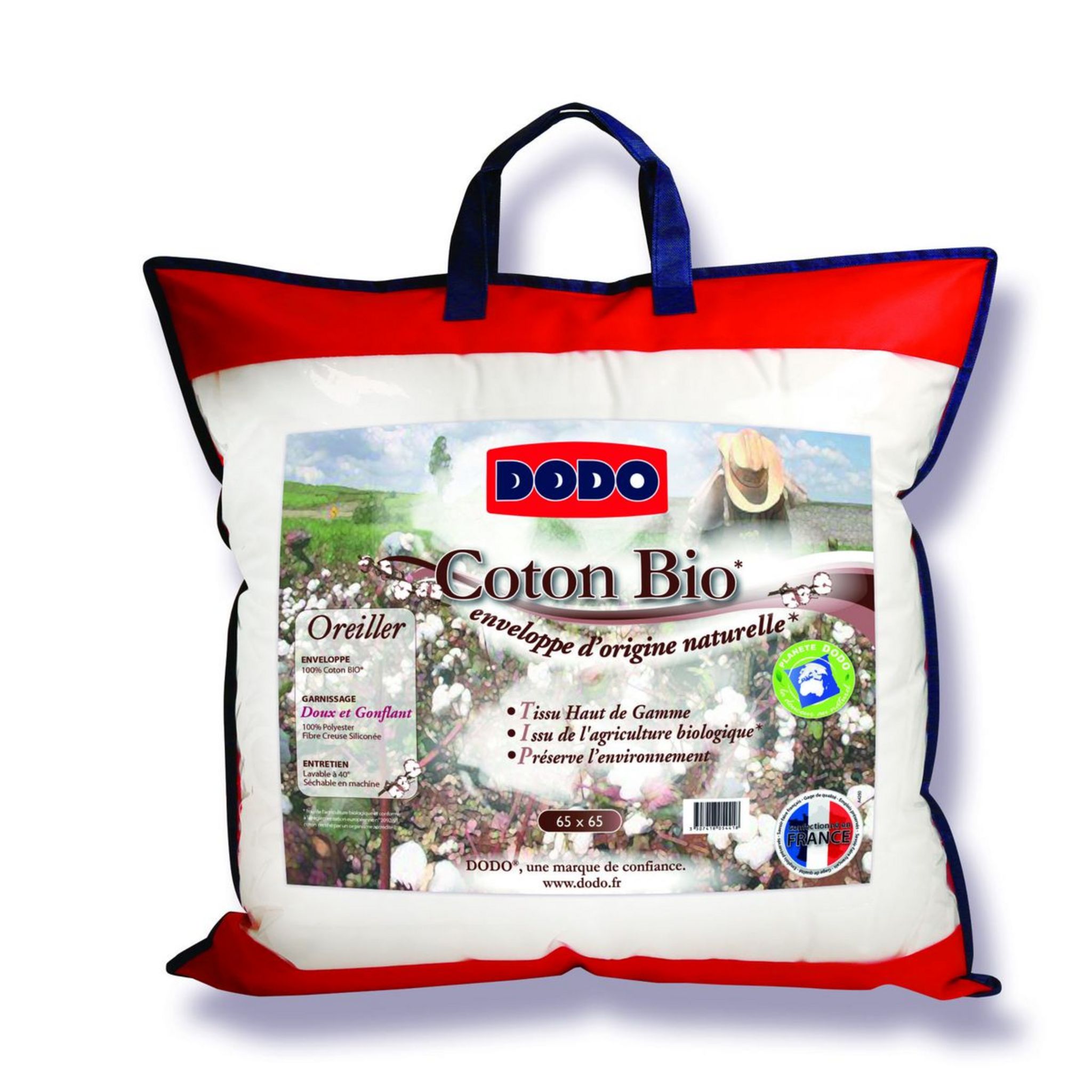 DODO Oreiller Médium Coton BIO pas cher - Auchan.fr