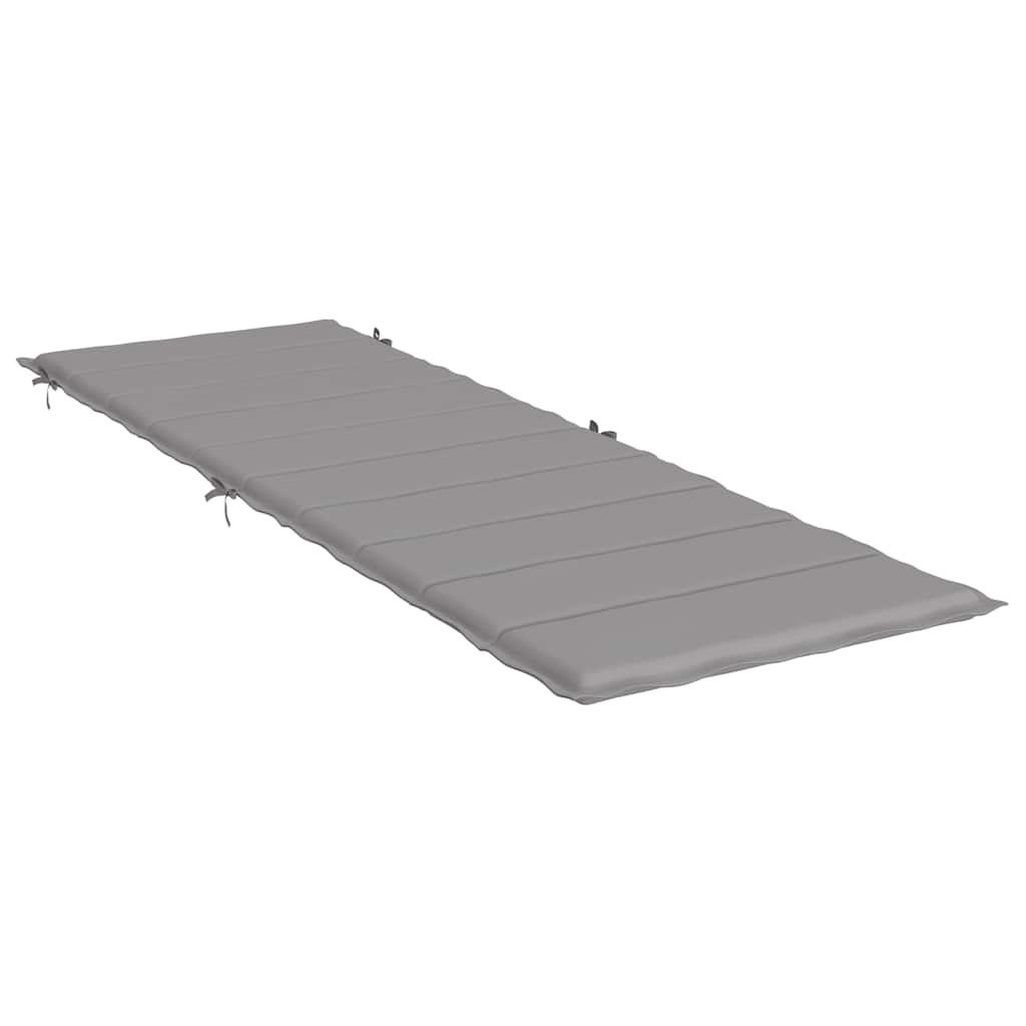 Voir la diapositive 3 : VIDAXL Coussin de chaise longue gris 186x58x3 cm tissu oxford