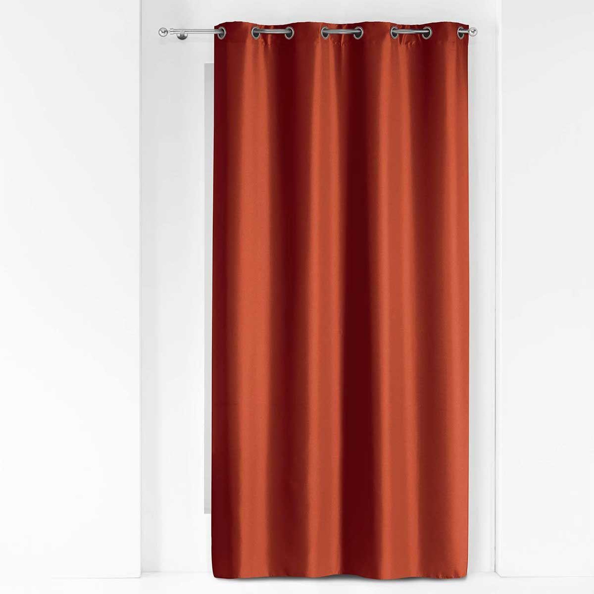 Douceur d'Intérieur Rideau à œillets  essentiel  140x280cm terracotta