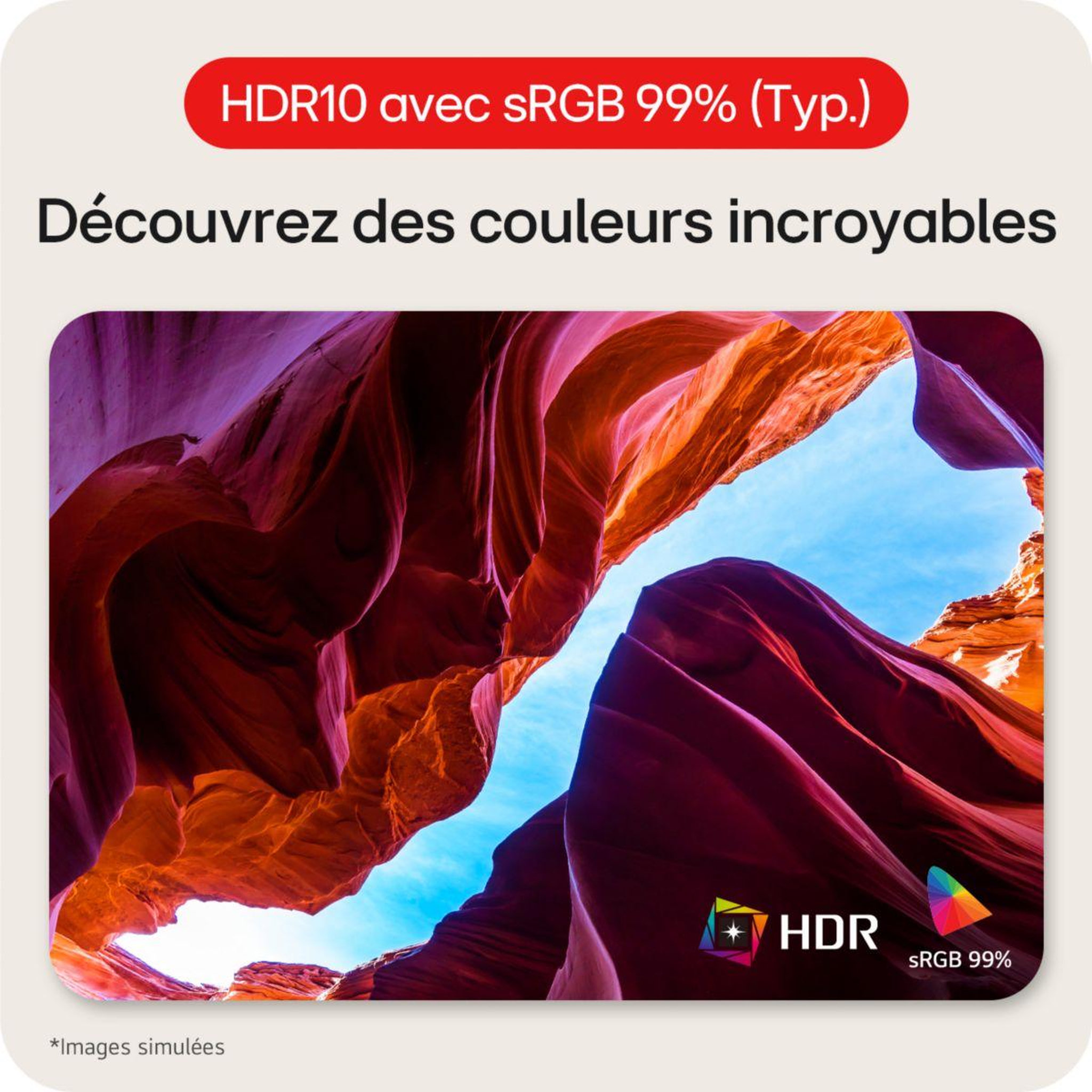 Voir la diapositive 5 : LG Ecran pc ultrawide 34wr50qk-b 34  incurvé va wqhd 100 hz hdr10