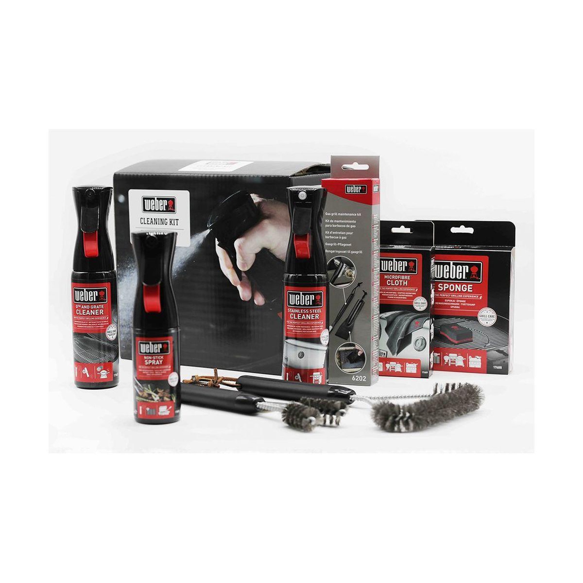 Voir la diapositive 2 : Weber Nettoyant barbecue Kit de nettoyage bbq gaz inox