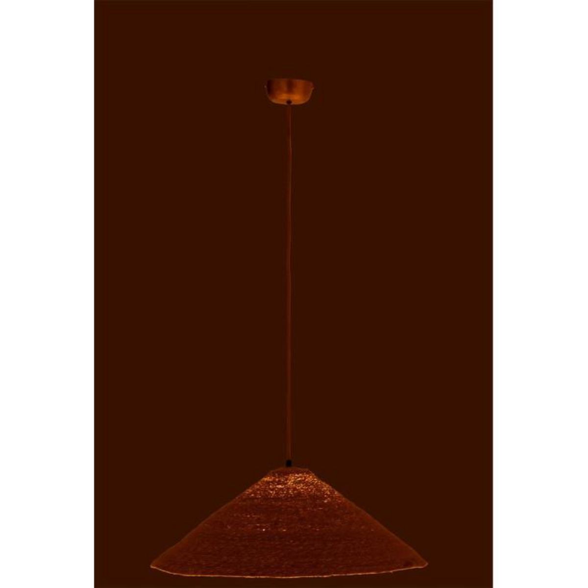 Paris Prix Lampe Suspension Chapeau  Moonj  60cm Naturel