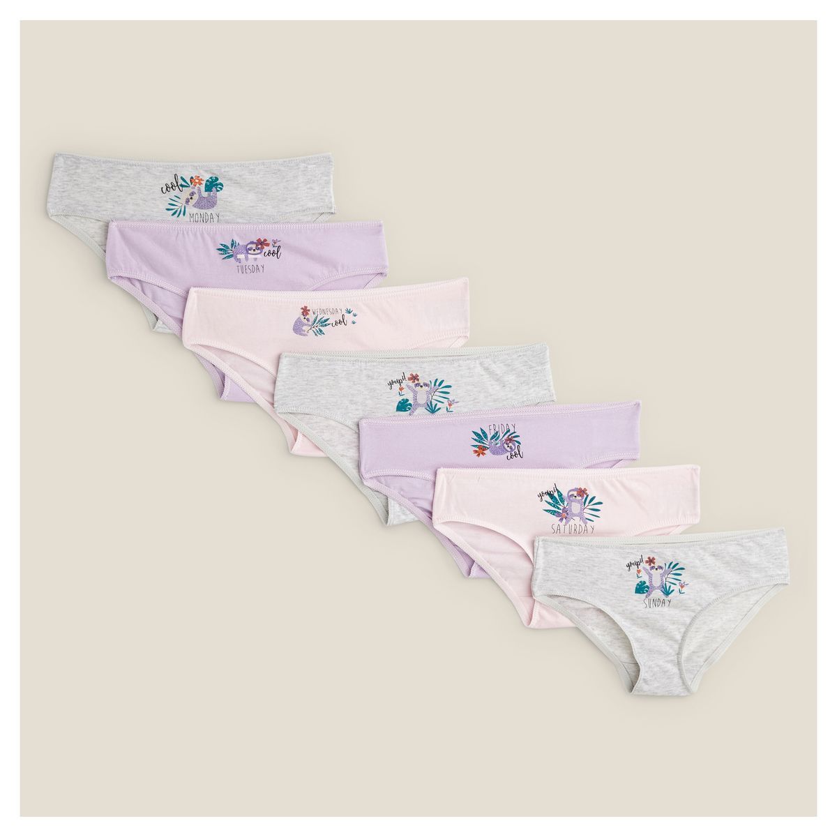 IN EXTENSO Lot de 7 culottes fille