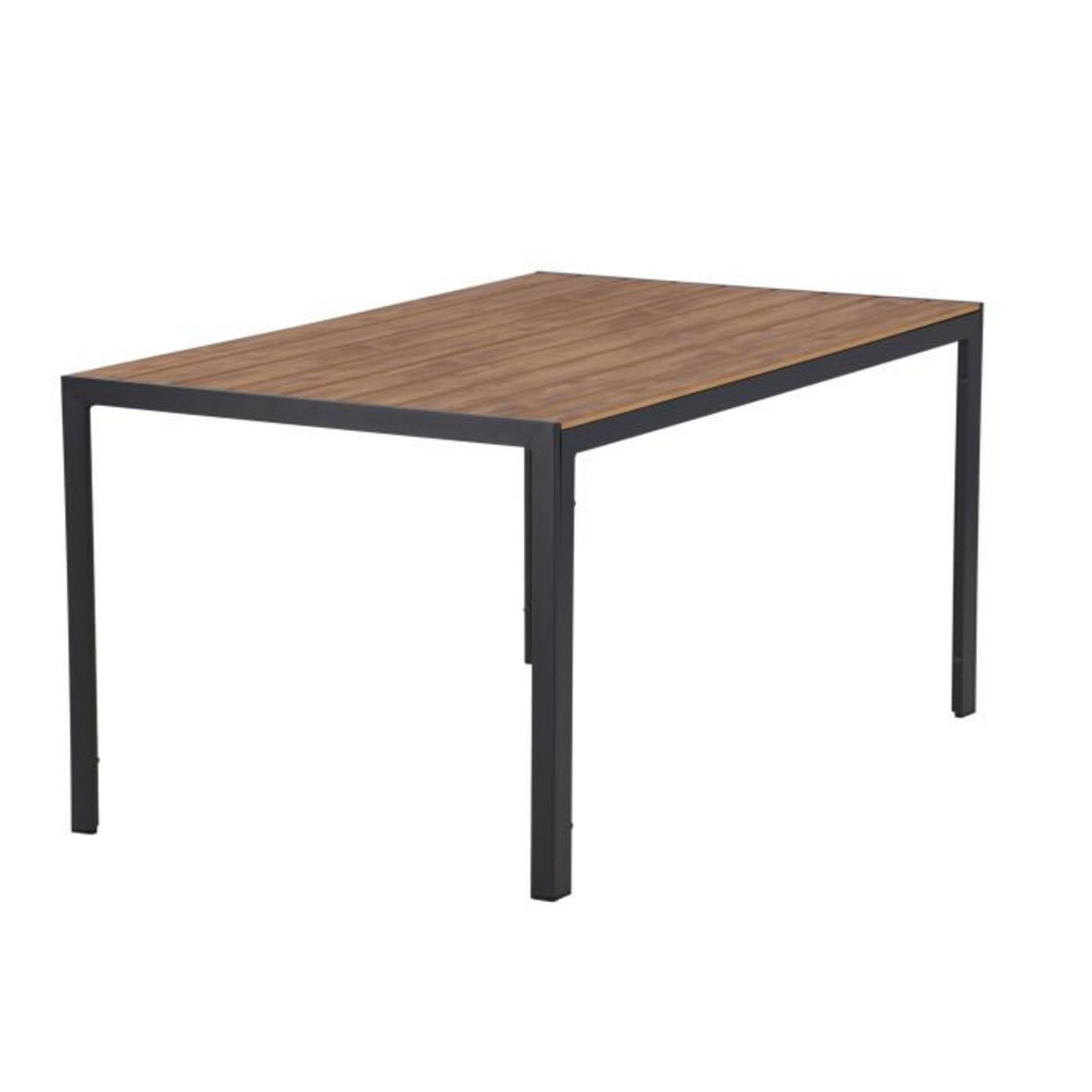 Paris Prix Table de Jardin  Break  150cm Noir & Naturel