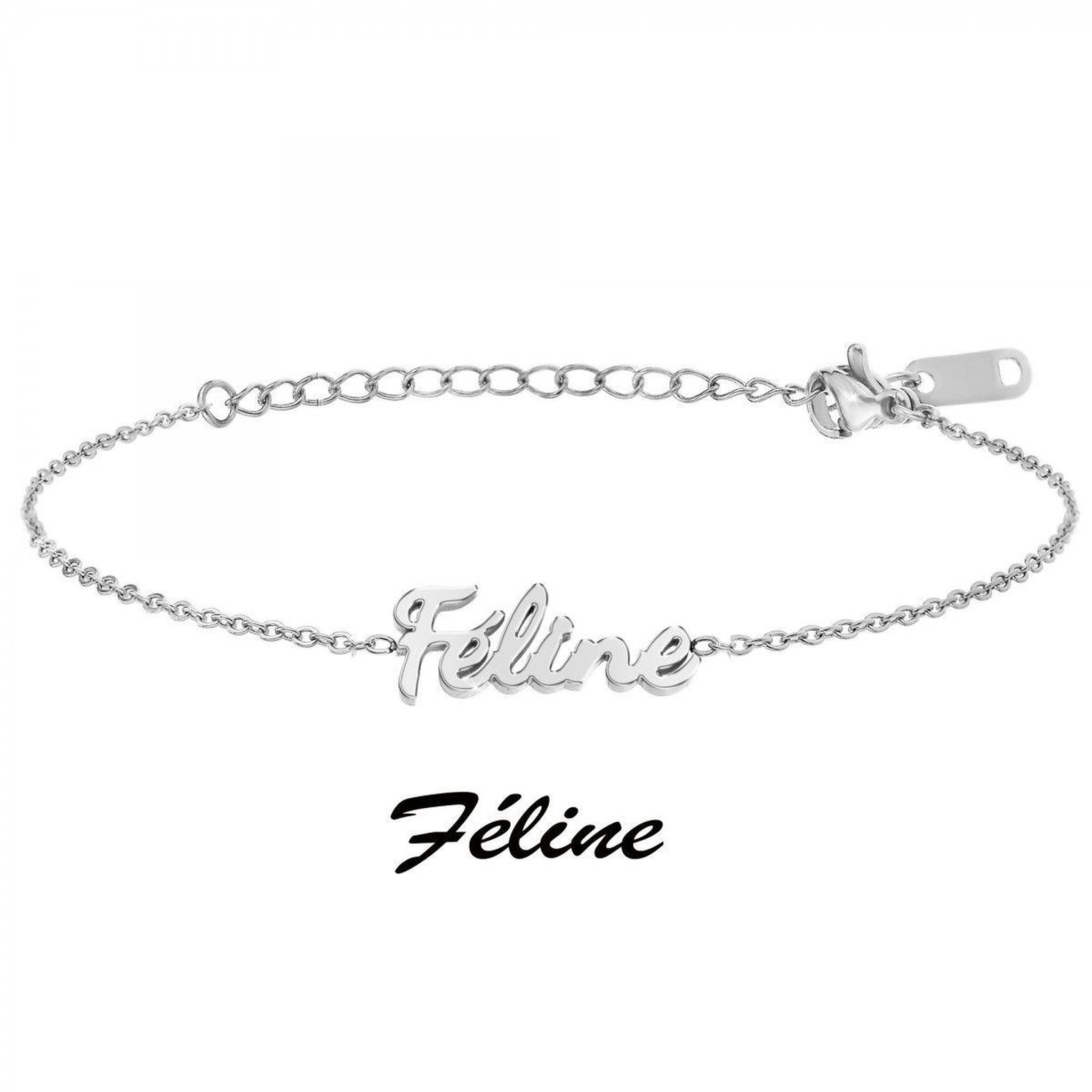Voir la diapositive 3 : SC CRYSTAL Féline - Bracelet à message