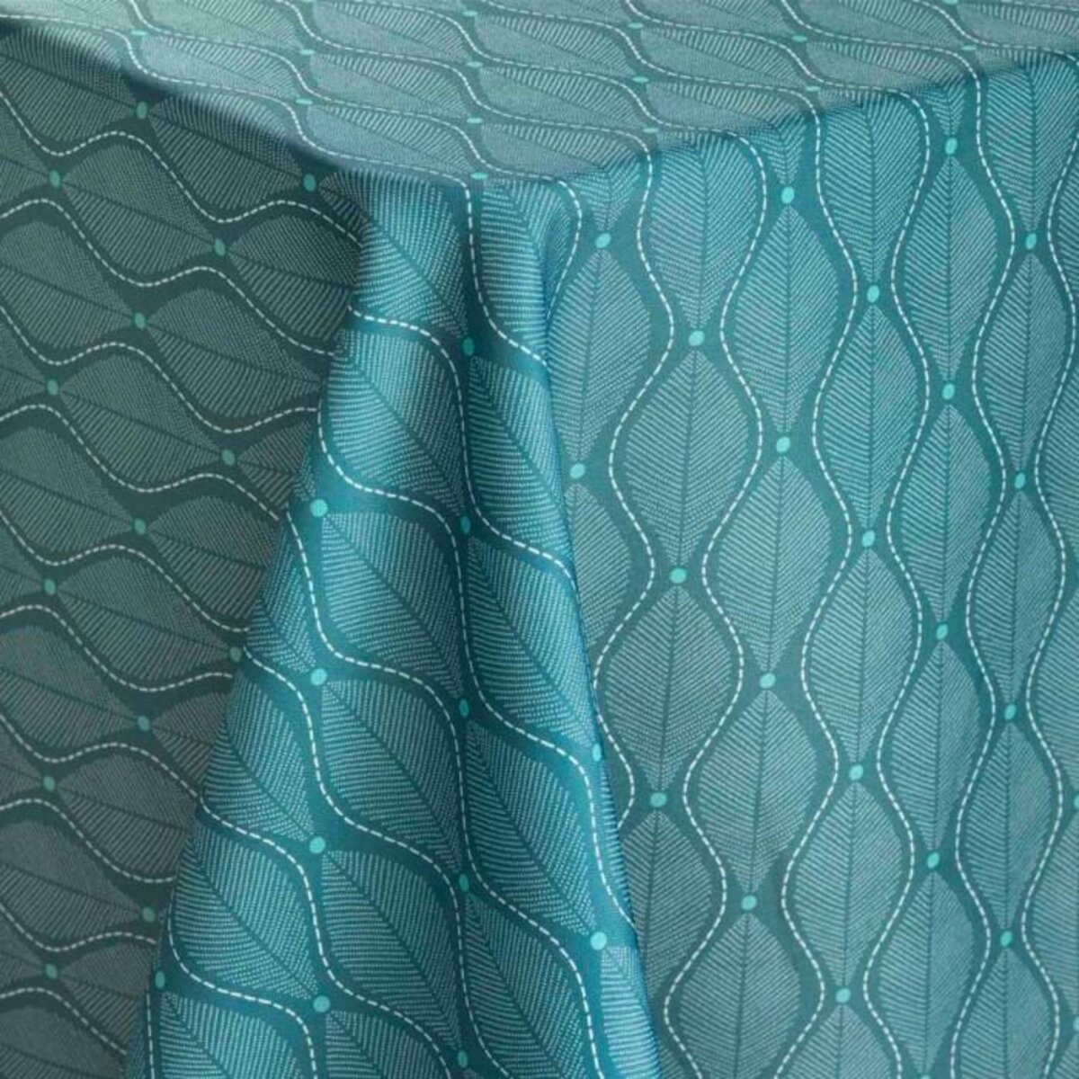 Paris Prix Nappe Antitache Imprimé  Ofelis  145x240cm Bleu