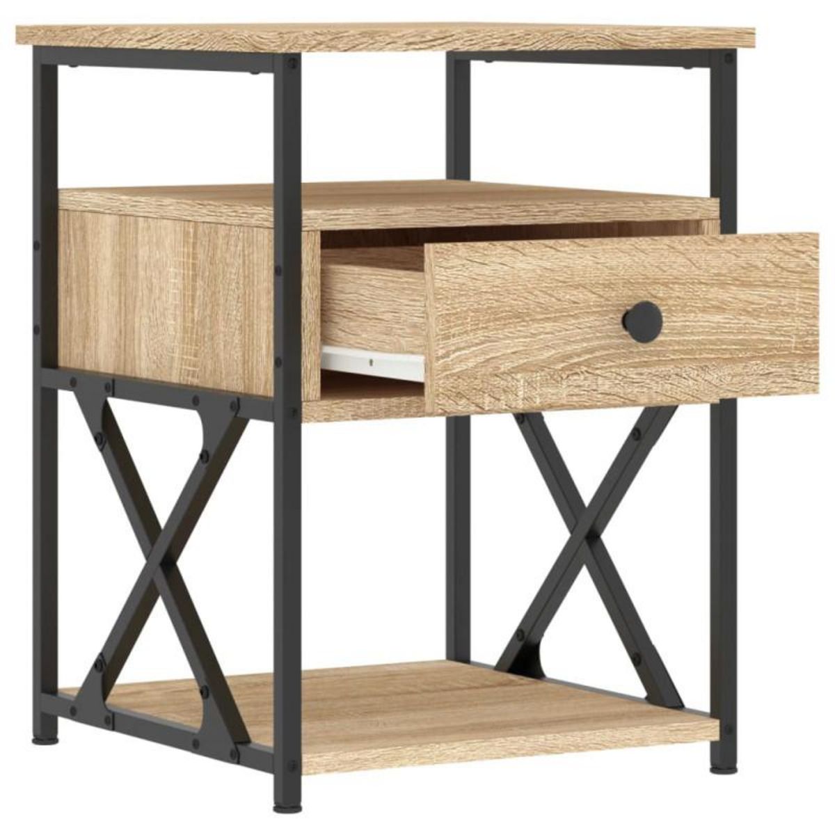 VIDAXL Table de chevet chêne sonoma 40x42x55 cm bois d ingénierie