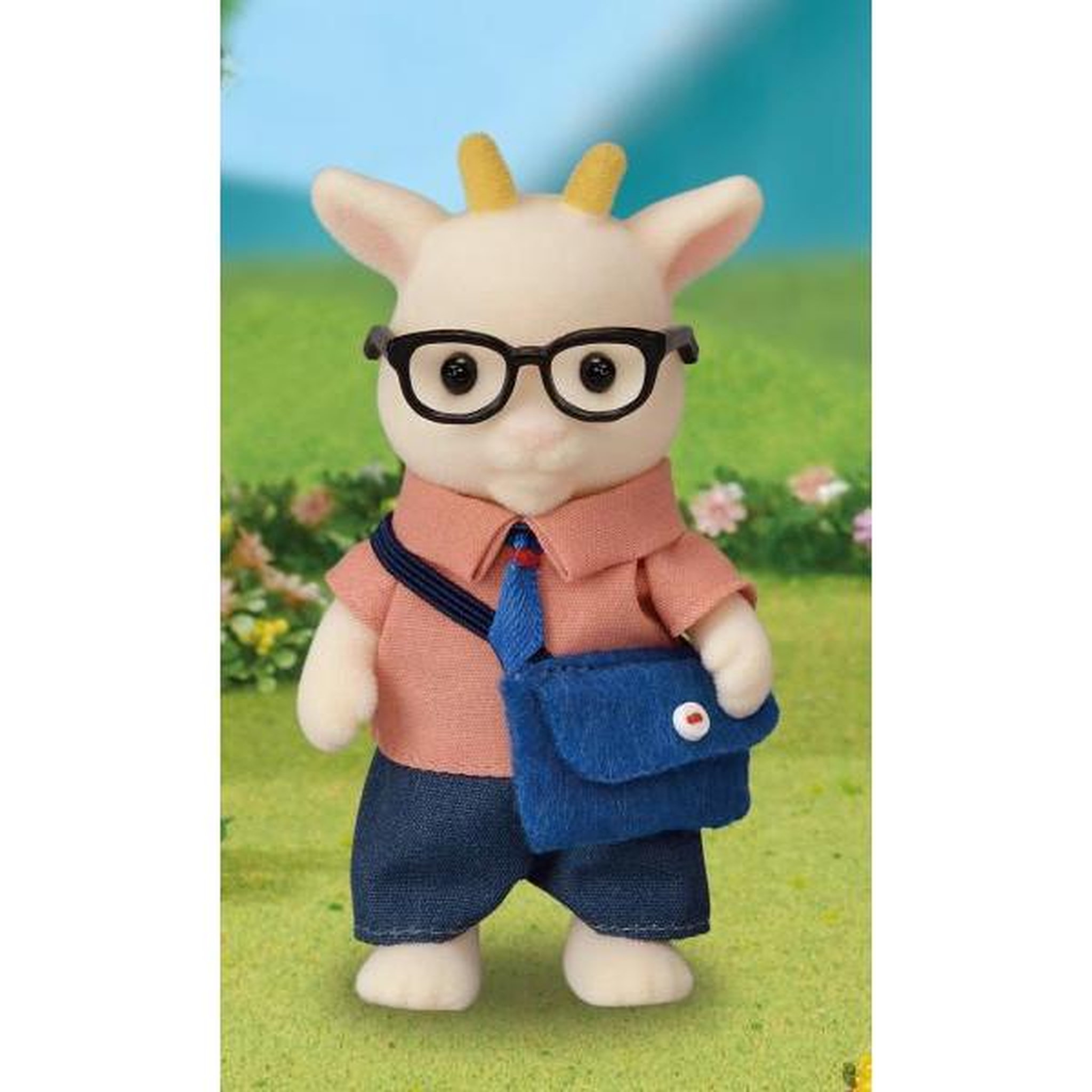 Voir la diapositive 4 : Sylvanian Families Figurines miniatures - SYLVANIAN FAMILIES - La famille Chevre - 4 personnages articulés et habillés avec soin