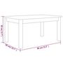 Voir la diapositive 6 : VIDAXL Table basse Blanc 80x50x40 cm Bois massif de pin