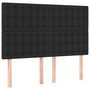 Voir la diapositive 4 : VIDAXL Tete de lit a LED Noir 144x5x118/128 cm Similicuir