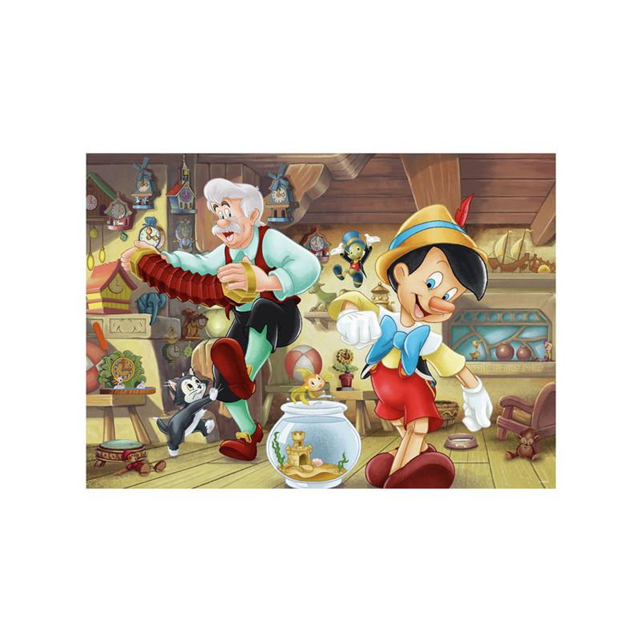 Voir la diapositive 2 : RAVENSBURGER Ravensburger - Jigsaw puzzle Disney Pinocchio, 1000 pcs. 120001089