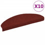 Voir la diapositive 2 : VIDAXL Tapis autoadhesifs de marches 10 pcs Rouge 65x21x4cm Aiguillete