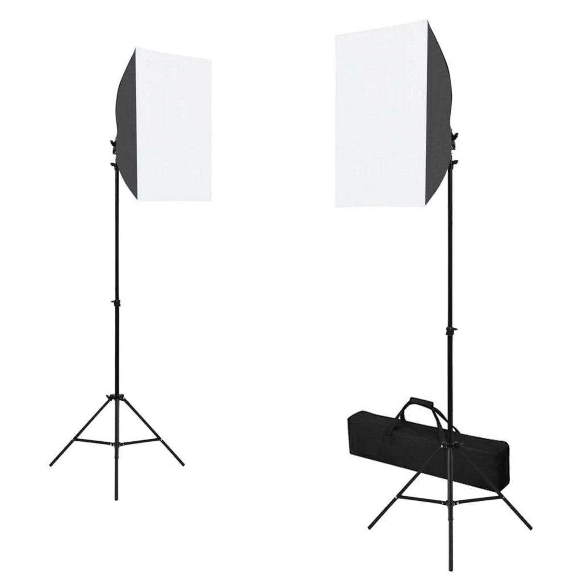 VIDAXL Kit de studio photo boîtes a lumiere toile de fond reflecteur