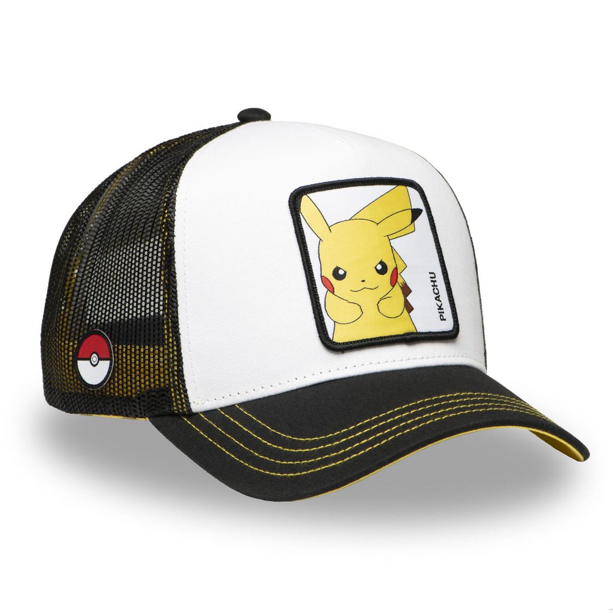 CAPSLAB Casquette trucker avec filet en sergé de coton Pokemon Electric