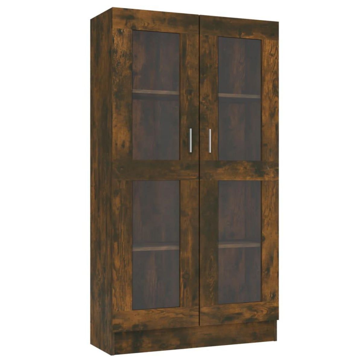 VIDAXL Armoire a vitrine Chene fume 82,5x30,5x150 cm Bois d'ingenierie