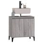 Voir la diapositive 4 : VIDAXL Meuble d'evier sonoma gris 58x33x60 cm bois d'ingenierie