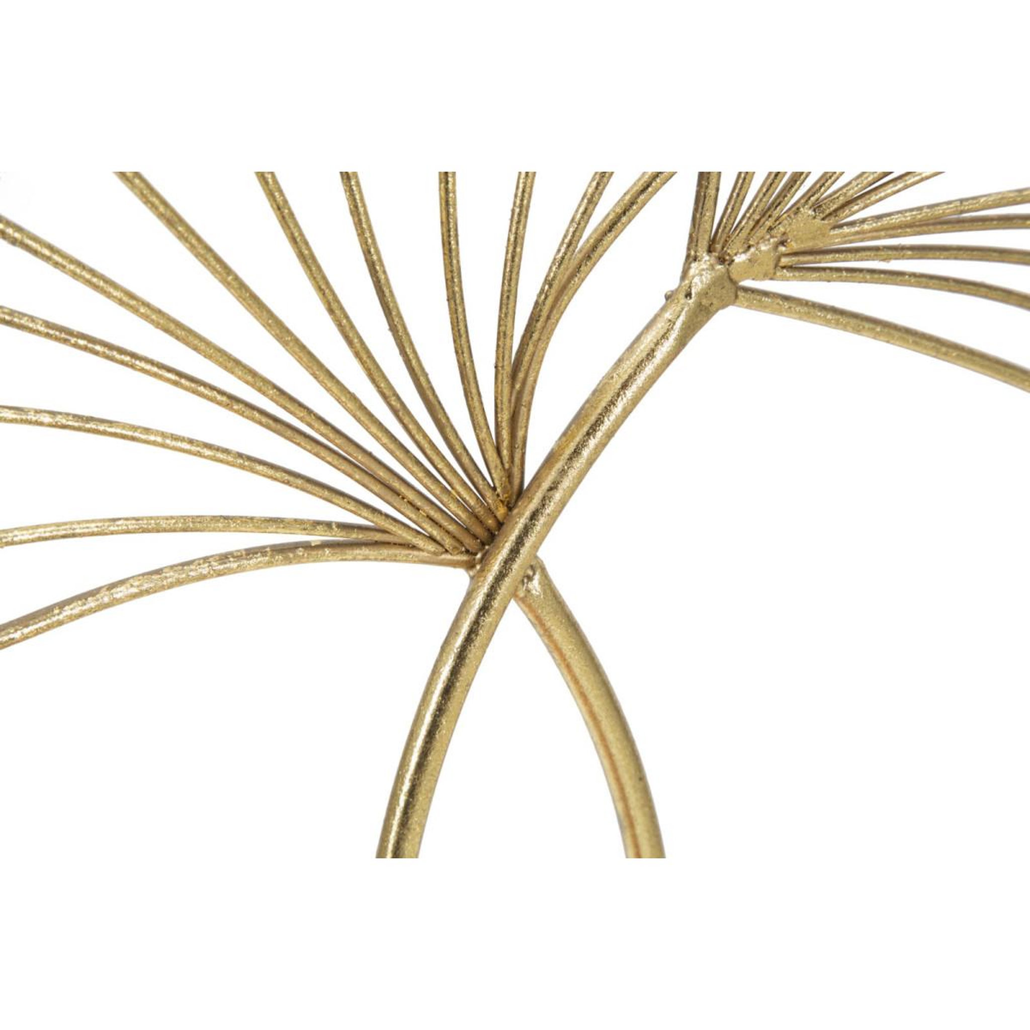 Voir la diapositive 5 : Paris Prix Objet déco en métal  feuilles  35cm or