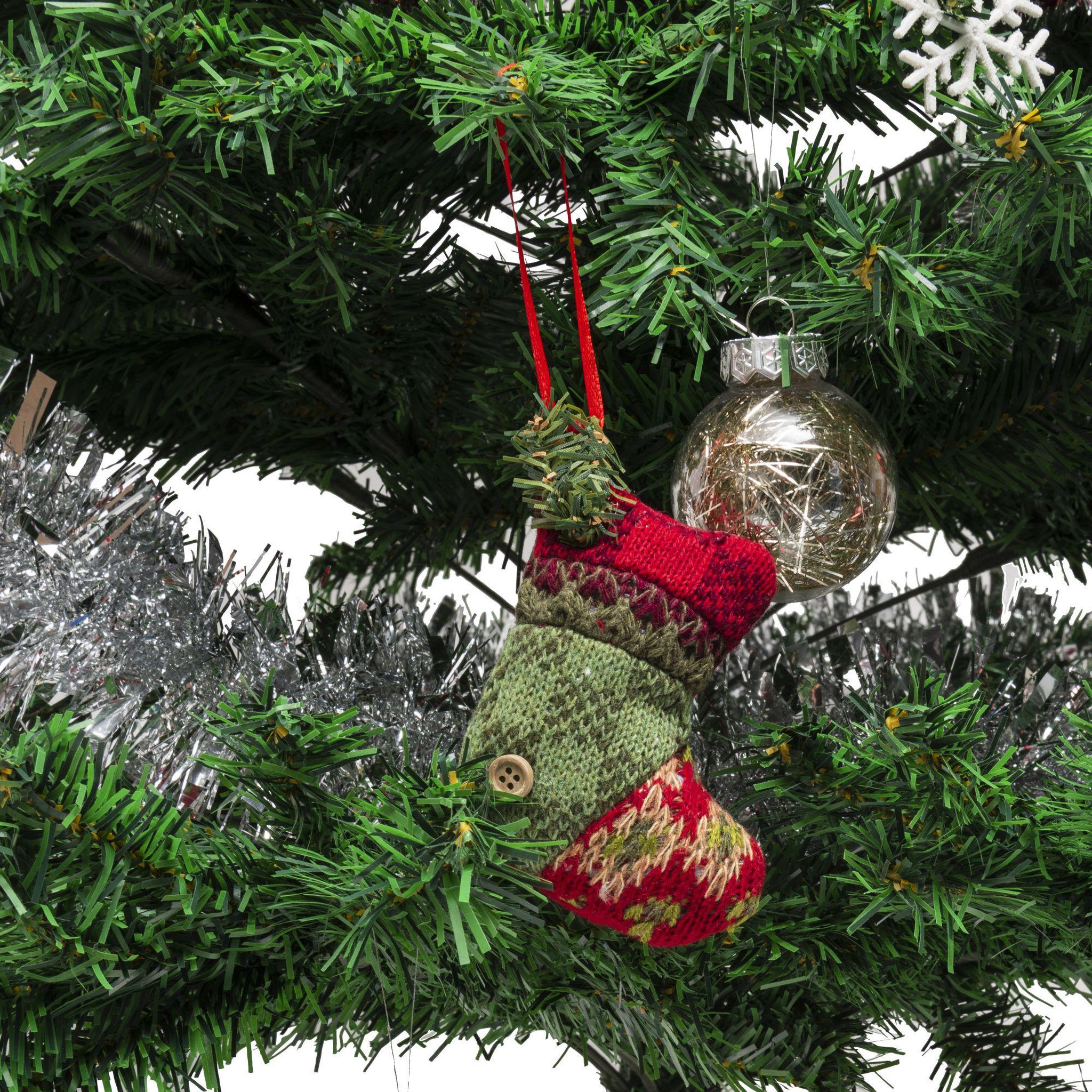 Voir la diapositive 4 : WERKAPRO Chaussette de Noël à suspendre  8 x 10 cm
