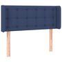 Voir la diapositive 2 : VIDAXL Tete de lit avec oreilles Bleu 93x16x78/88 cm Tissu