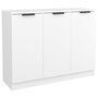 Voir la diapositive 2 : VIDAXL Buffet Blanc 90,5x30x70 cm Bois d ingénierie