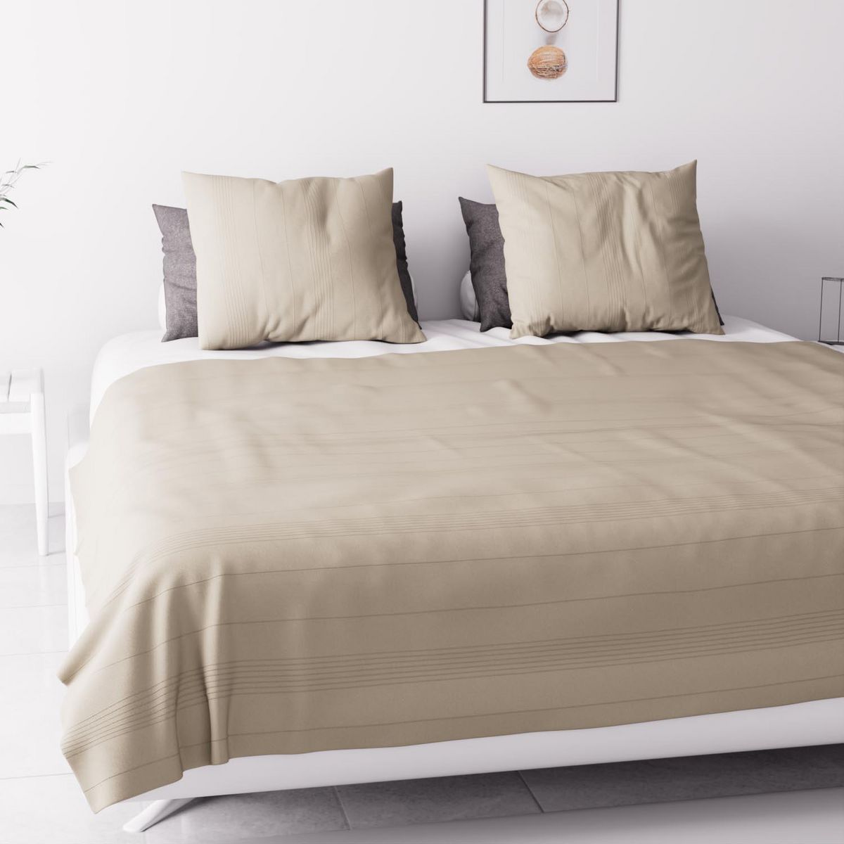 SOLEIL D'OCRE Jeté de lit, canapé, plaid ADELE par Soleil d'ocre