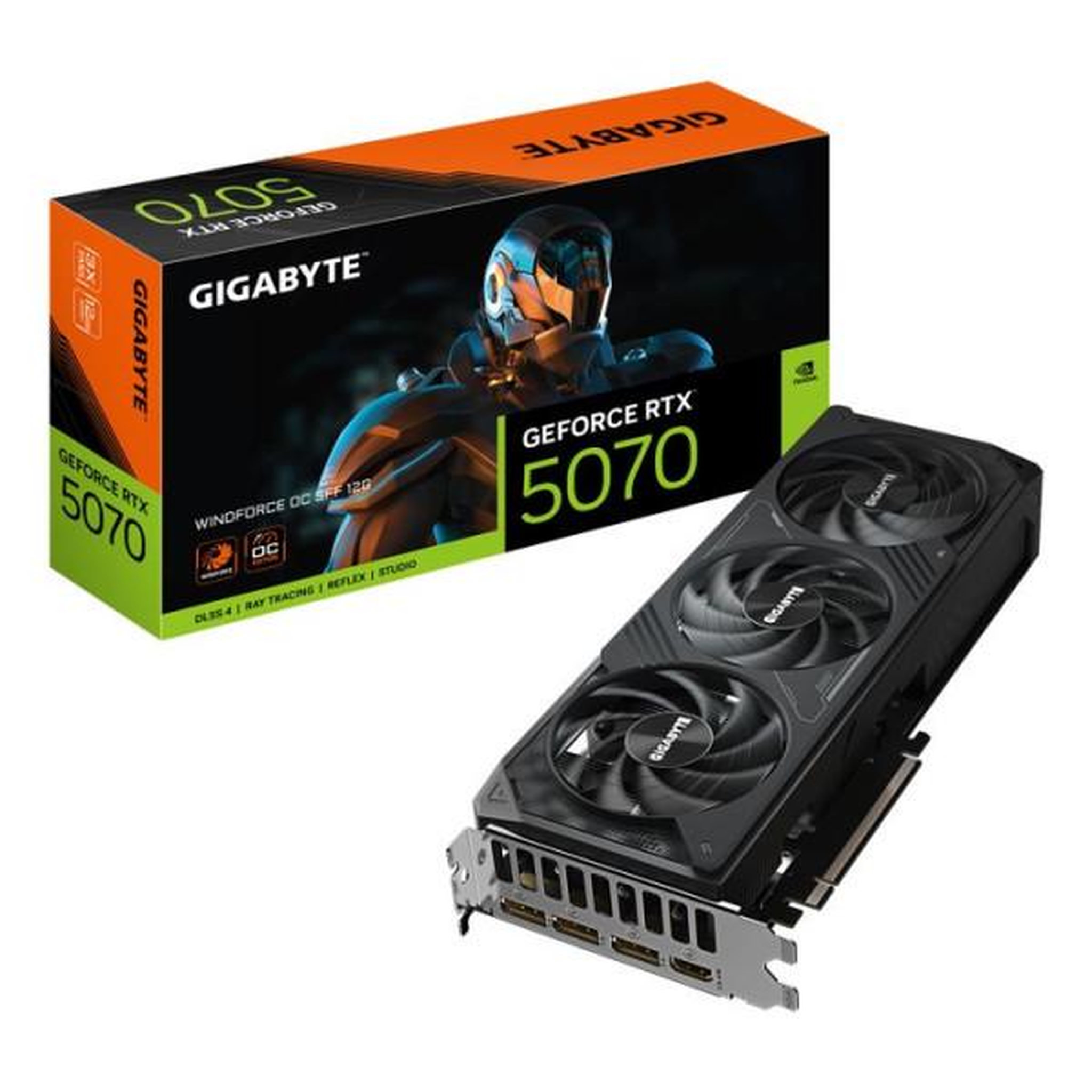 Gigabyte Carte graphique - GIGABYTE - GeForce RTX 5070 WINDFORCE OC SFF 12G