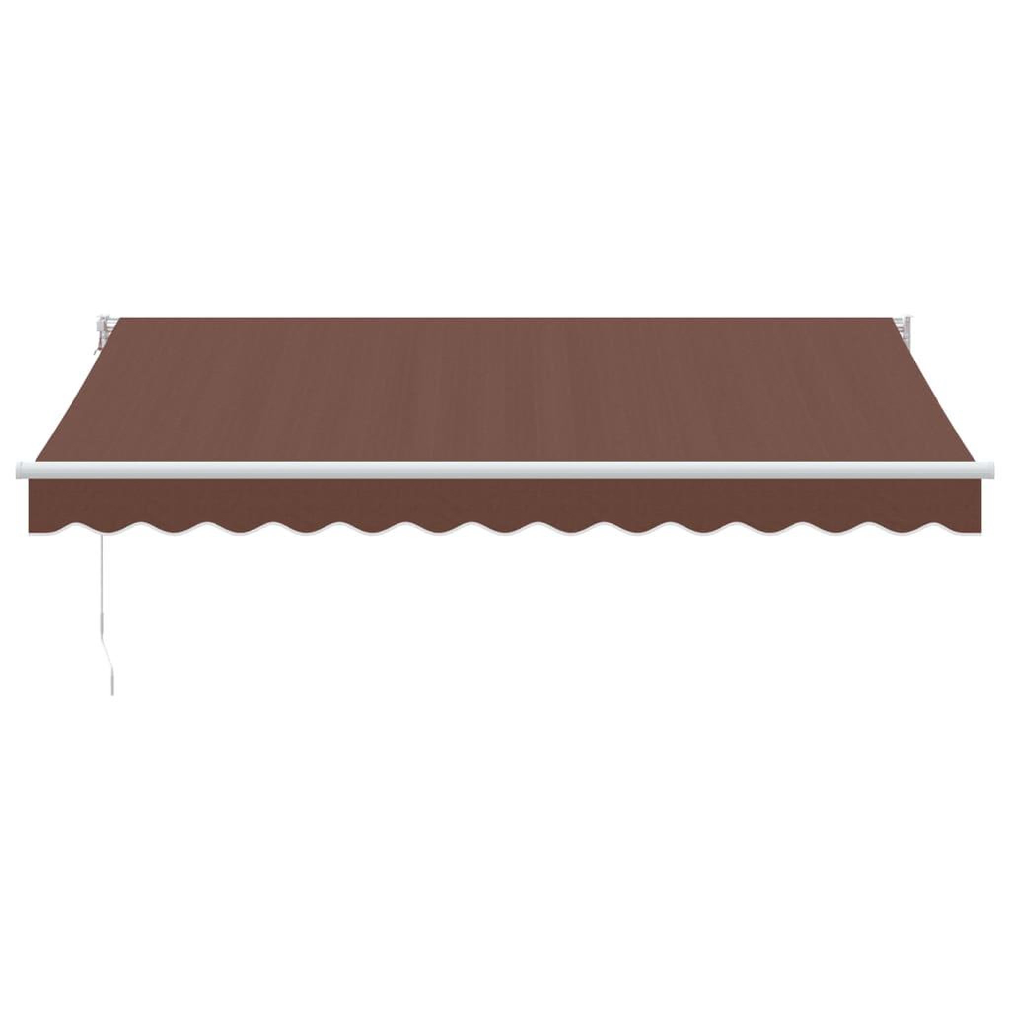 Voir la diapositive 3 : VIDAXL Auvent manuel retractable marron 350x250 cm