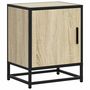 Voir la diapositive 2 : VIDAXL Table de chevet chene sonoma 40x31x50cm bois d'ingenierie metal