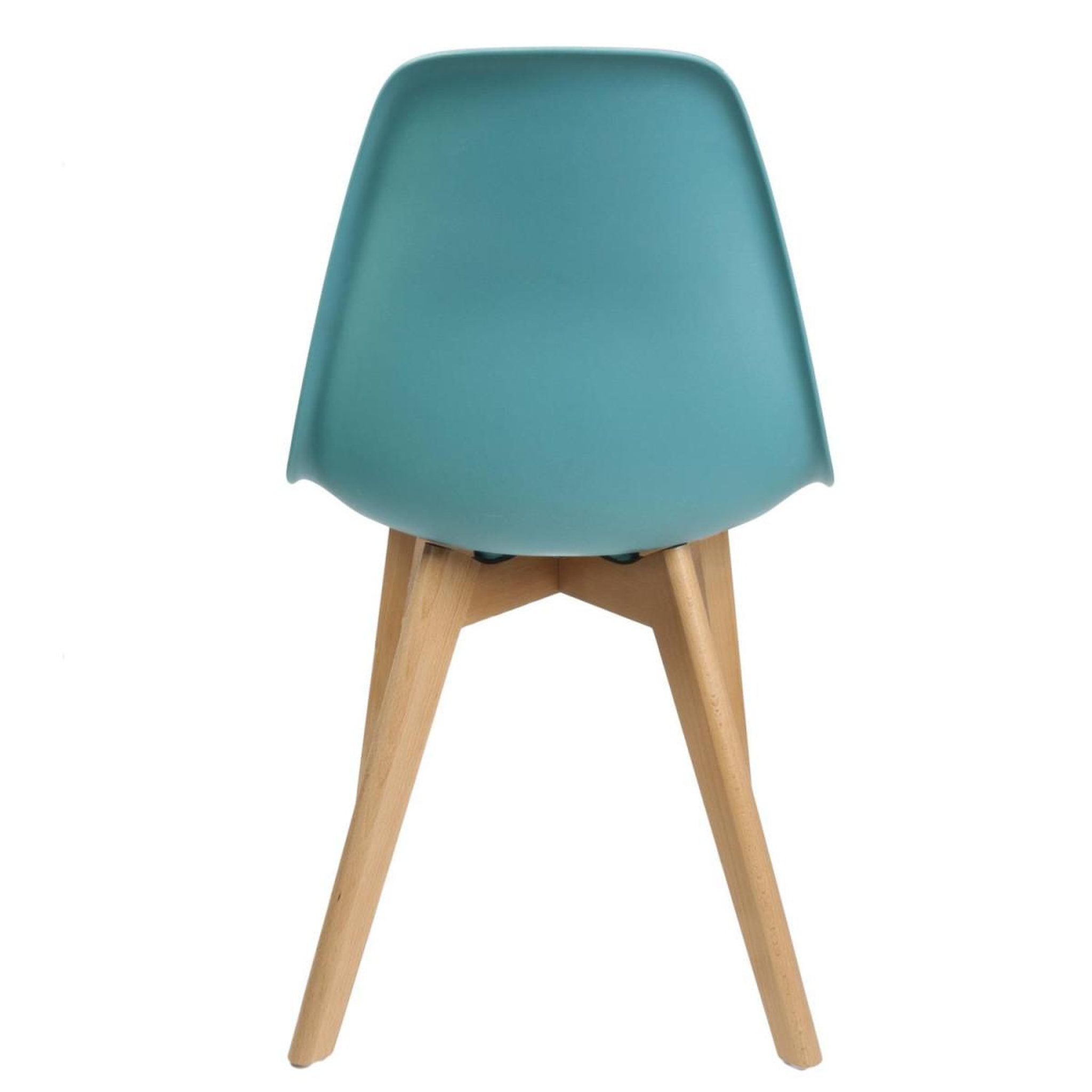 Voir la diapositive 5 : The Home Deco Factory Lot de 2 chaises scandinave  coquil  82cm bleu