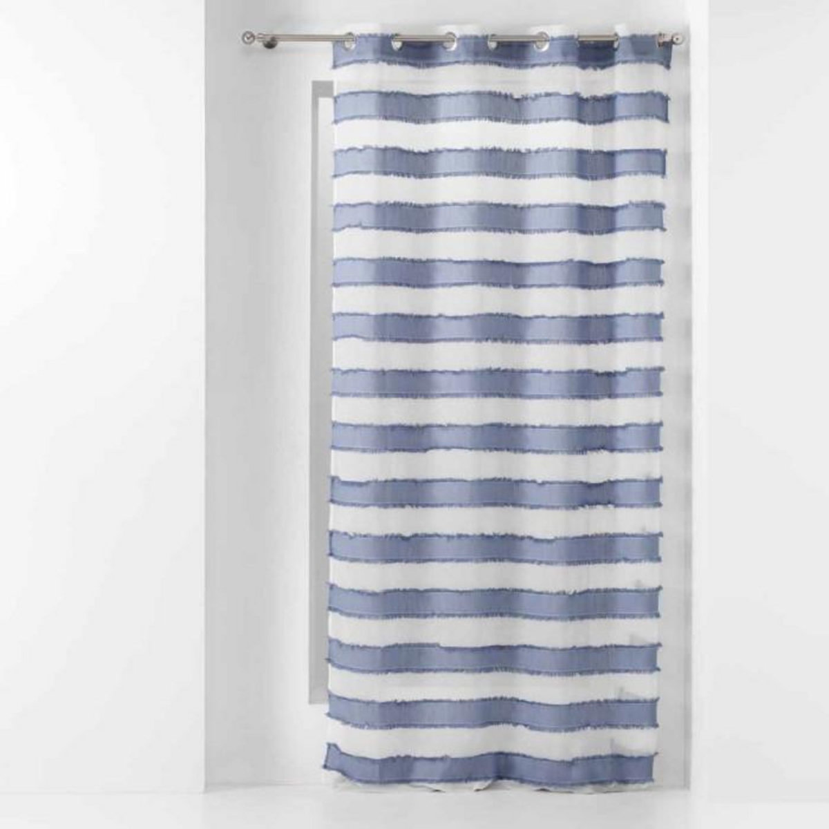 Paris Prix Rideau Voilage à Œillets  Lalina  140x260cm Bleu