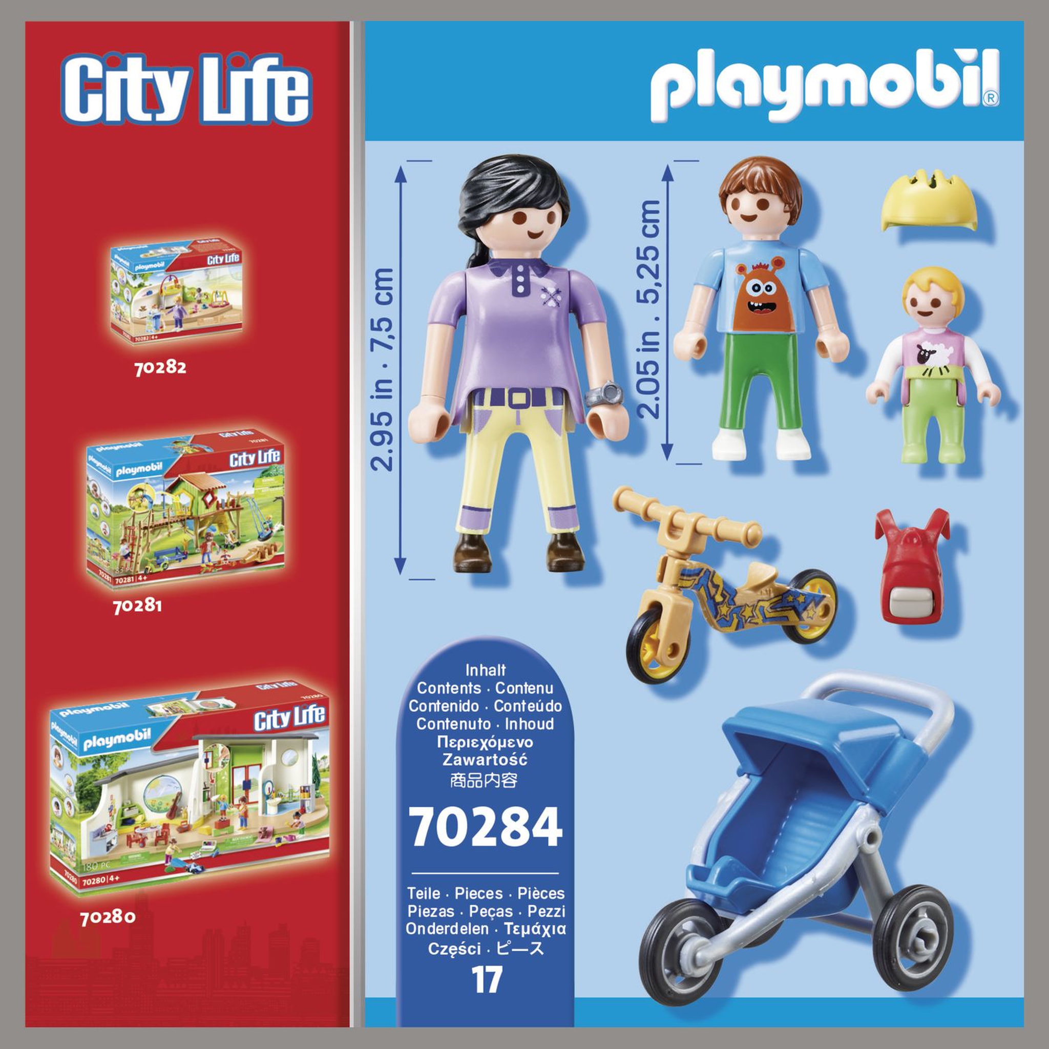 Voir la diapositive 4 : PLAYMOBIL 70284 - City Life - Maman avec enfants