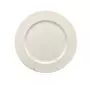 Assiette plate porcelaine blanche 27 cm