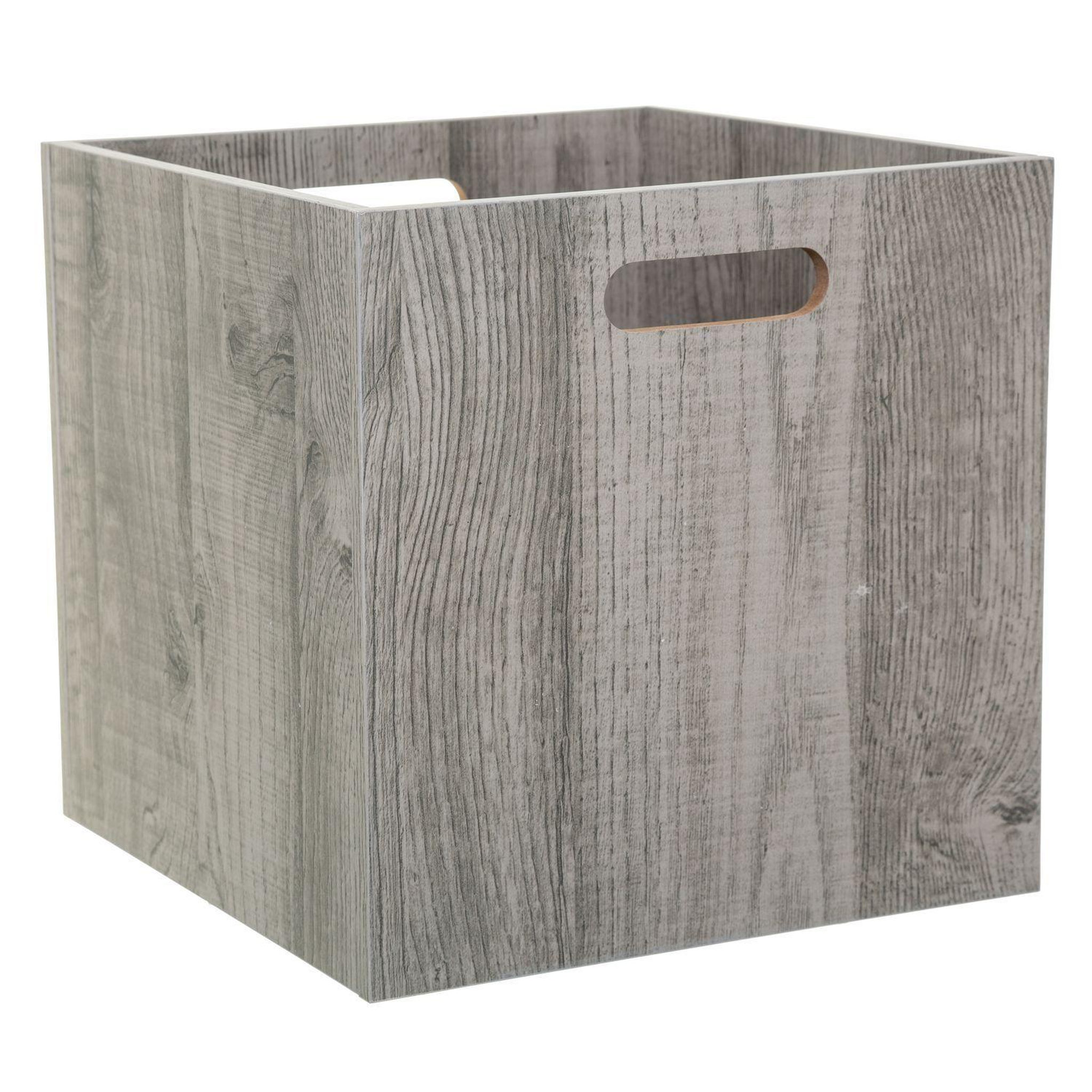 Voir la diapositive 4 : TOILINUX Lot de 6 Boîtes de rangement effet bois en MDF Mix n' modul