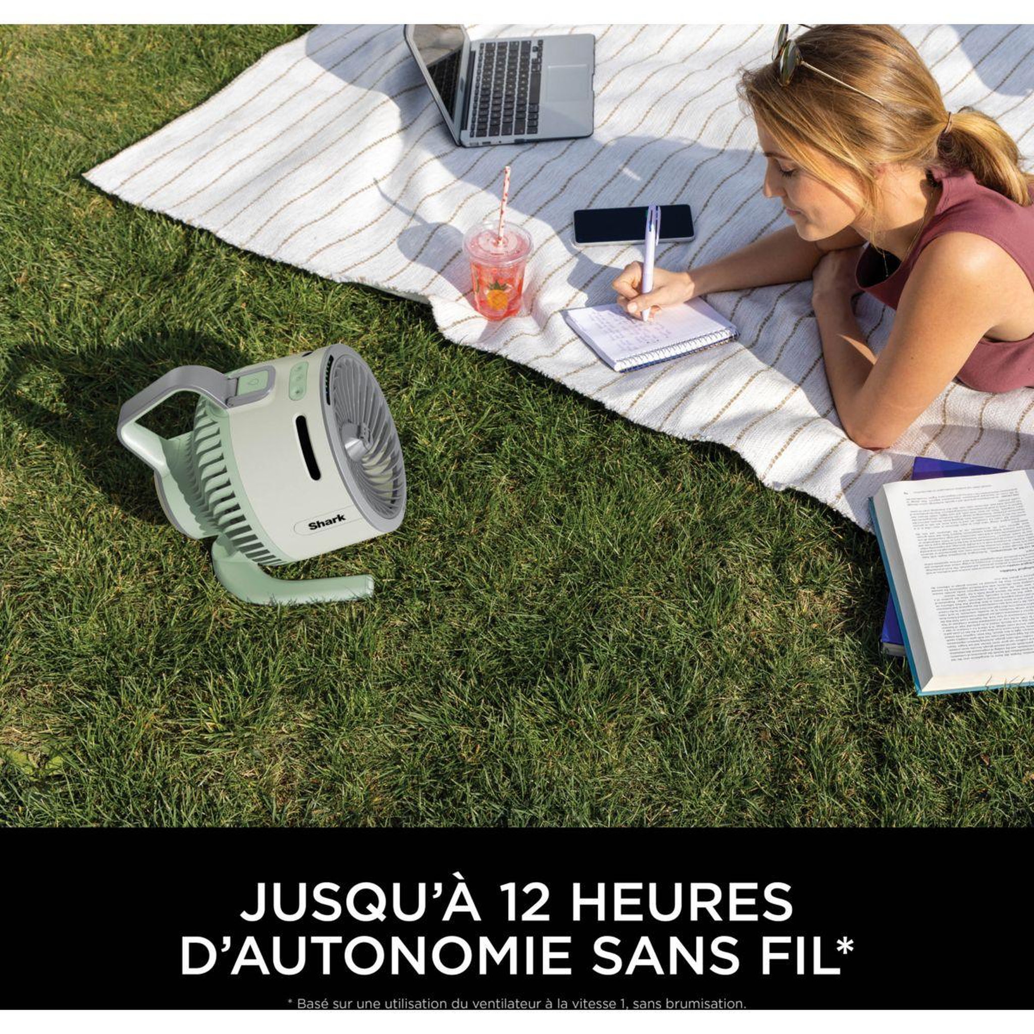 Voir la diapositive 3 : Shark Ventilateur brumisateur FlexBreeze HydroGo FA050EUGN