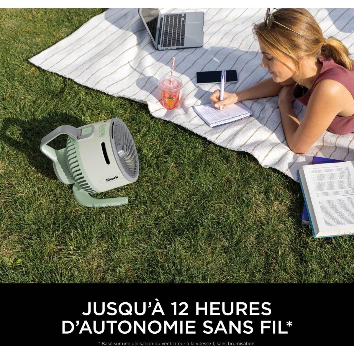 Shark Ventilateur brumisateur FlexBreeze HydroGo FA050EUGN