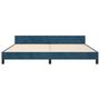 Voir la diapositive 5 : VIDAXL Cadre de lit sans matelas bleu fonce 200x200 cm velours