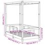 Voir la diapositive 6 : VIDAXL Cadre de lit pour enfant 70x140 cm bois de pin massif