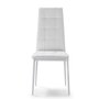 VS VENTA-STOCK Set de 4 chaises Salon Chelsea tapissées Blanc, 42 cm x 51 cm x 97 cm